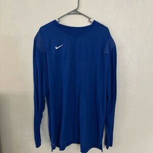 Nike Men's Vibrant Blue Long Sleeve Tee